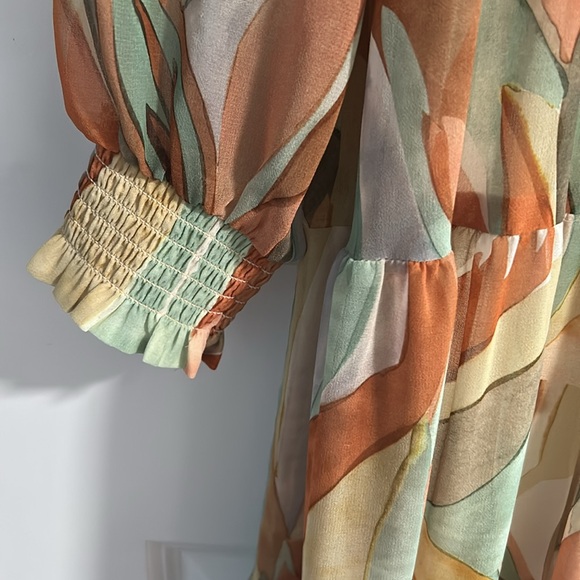 Sézane Adreanne Leaves Dress - Picture 3 of 4